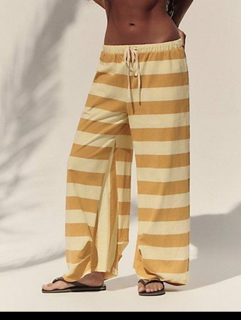 Free People Dakota Wide Leg Striped  Pants *Small *NWT